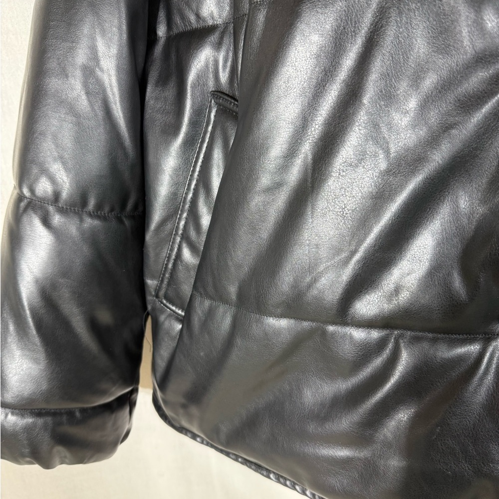 Zenana Outfitters Black Puffer Jacket with Pockets Size Large - Picture 5 of 12